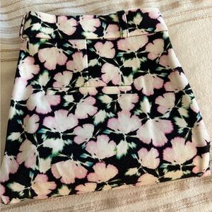 Banana Republic Floral Black and Pink Trouser